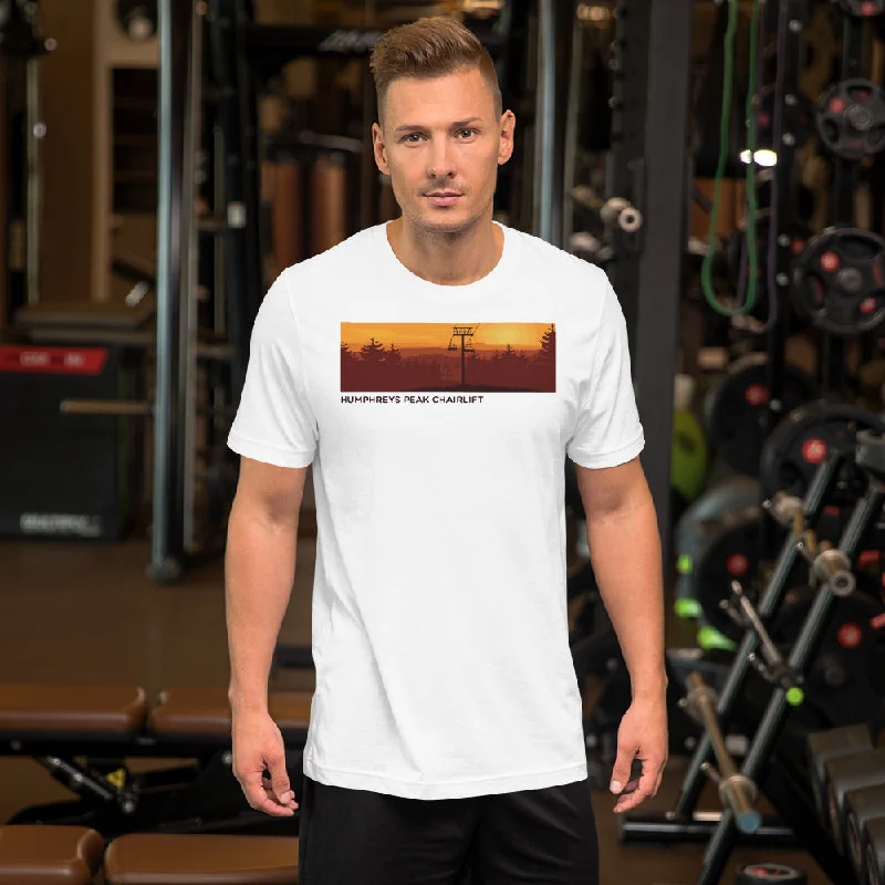 Floral Print Women T Shirt for a Feminine TouchSunset at Humphreys Peak Chairlift Short-Sleeve Mens T-Shirt Floral Print Women T Shirt for a Feminine TouchSunset at Humphreys Peak Chairlift Short-Sleeve Mens T-Shirt