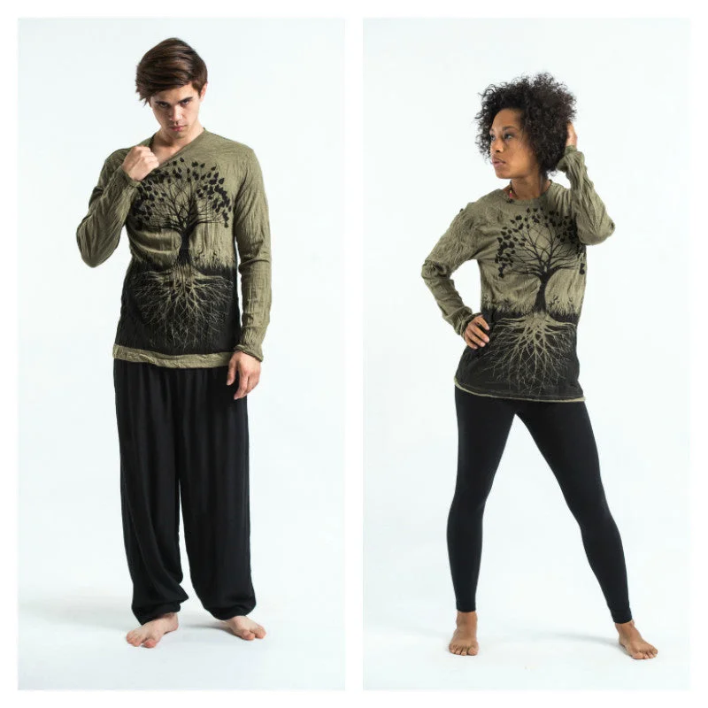 Ringer T Shirt Women with Retro - Inspired StripesUnisex Tree of Life Long Sleeve T-Shirt in Green Ringer T Shirt Women with Retro - Inspired StripesUnisex Tree of Life Long Sleeve T-Shirt in Green