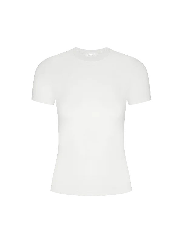 Puff Sleeve Women T Shirt for a Fashion - Forward LookWomen's 365 Cotton-Stretch T-shirt—off-white Puff Sleeve Women T Shirt for a Fashion - Forward LookWomen's 365 Cotton-Stretch T-shirt—off-white