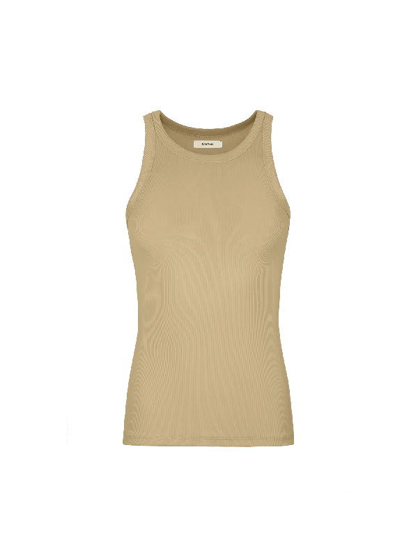 V - Neck Women T Shirt to Enhance the NecklineWomen's 365 Lightweight Rib Tank Top—maitake beige V - Neck Women T Shirt to Enhance the NecklineWomen's 365 Lightweight Rib Tank Top—maitake beige