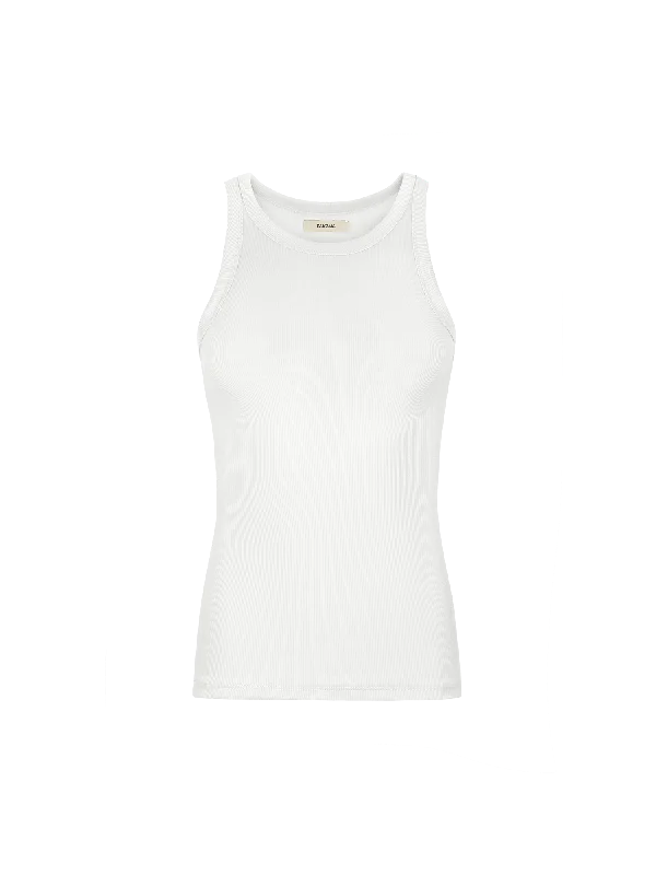 V - Neck Women T Shirt to Enhance the NecklineWomen's 365 Lightweight Rib Tank Top—off-white V - Neck Women T Shirt to Enhance the NecklineWomen's 365 Lightweight Rib Tank Top—off-white