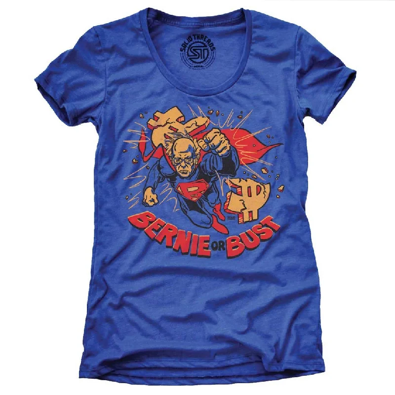 Plus Size Women T Shirt for a Comfortable and Flattering FitWomen's Bernie or Bust T-shirt Plus Size Women T Shirt for a Comfortable and Flattering FitWomen's Bernie or Bust T-shirt