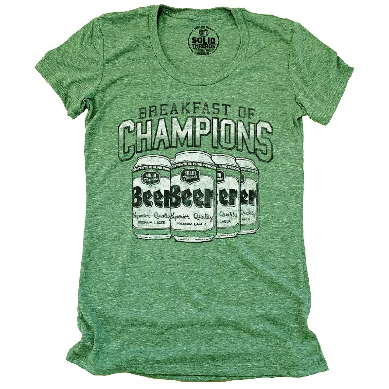 Sequined Women T Shirt for a Sparkly Night OutWomen's Breakfast of Champions T-Shirt Sequined Women T Shirt for a Sparkly Night OutWomen's Breakfast of Champions T-Shirt