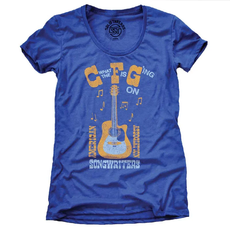 Embroidered Women T Shirt with Intricate DetailsWomen's C' What The 'F' Is G'ing On T-Shirt Embroidered Women T Shirt with Intricate DetailsWomen's C' What The 'F' Is G'ing On T-Shirt