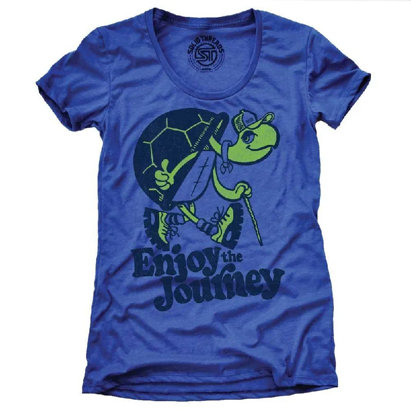 Long Sleeve Women T Shirt for Cooler WeatherWomen's Turtle Enjoy The Journey T-shirt Long Sleeve Women T Shirt for Cooler WeatherWomen's Turtle Enjoy The Journey T-shirt