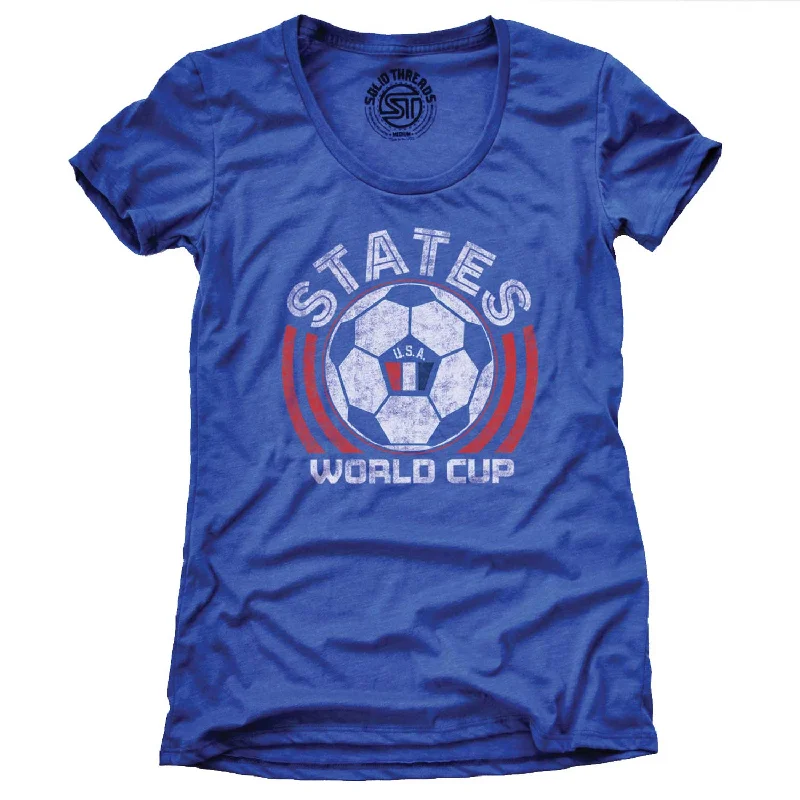 Crew Neck Women T Shirt with a Timeless DesignWomen's US National Soccer Team T-shirt Crew Neck Women T Shirt with a Timeless DesignWomen's US National Soccer Team T-shirt