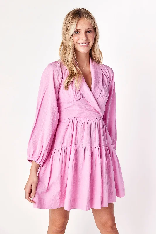 Mini Women Dress with a Short Hem for a Young and Trendy StyleCaroline Collared Dress Sweet Orchid Mini Women Dress with a Short Hem for a Young and Trendy StyleCaroline Collared Dress Sweet Orchid