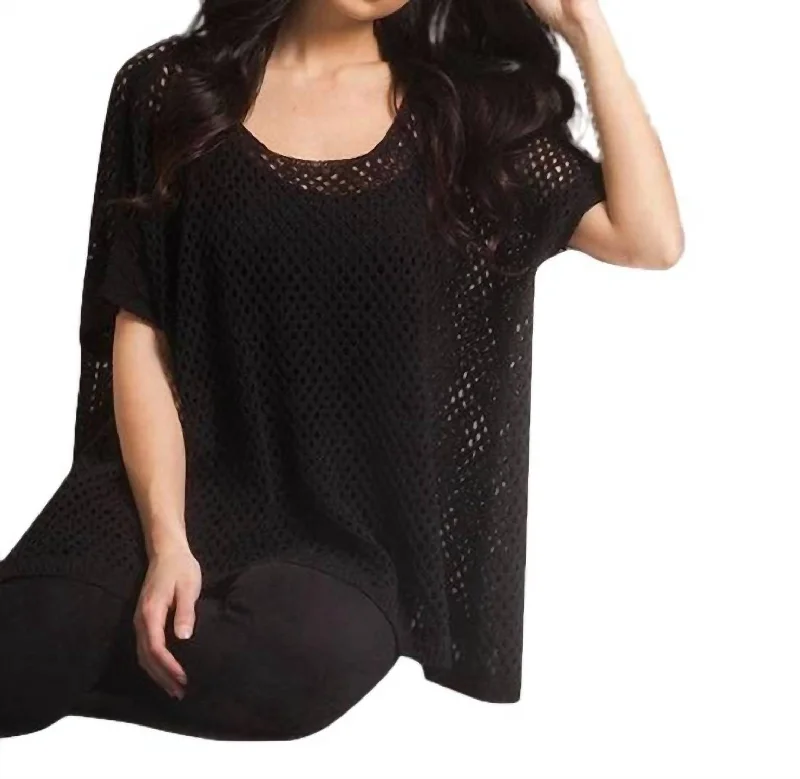 Wrap - Style Women's Lambswool Sweater Dresses in Elegant ShadesCrochet Poncho In Black Wrap - Style Women's Lambswool Sweater Dresses in Elegant ShadesCrochet Poncho In Black