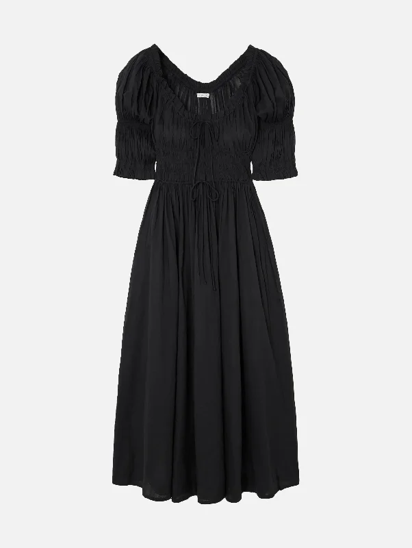 Off - the - Shoulder Women Dress for a Romantic and Feminine LookIschia Dress in Black Off - the - Shoulder Women Dress for a Romantic and Feminine LookIschia Dress in Black