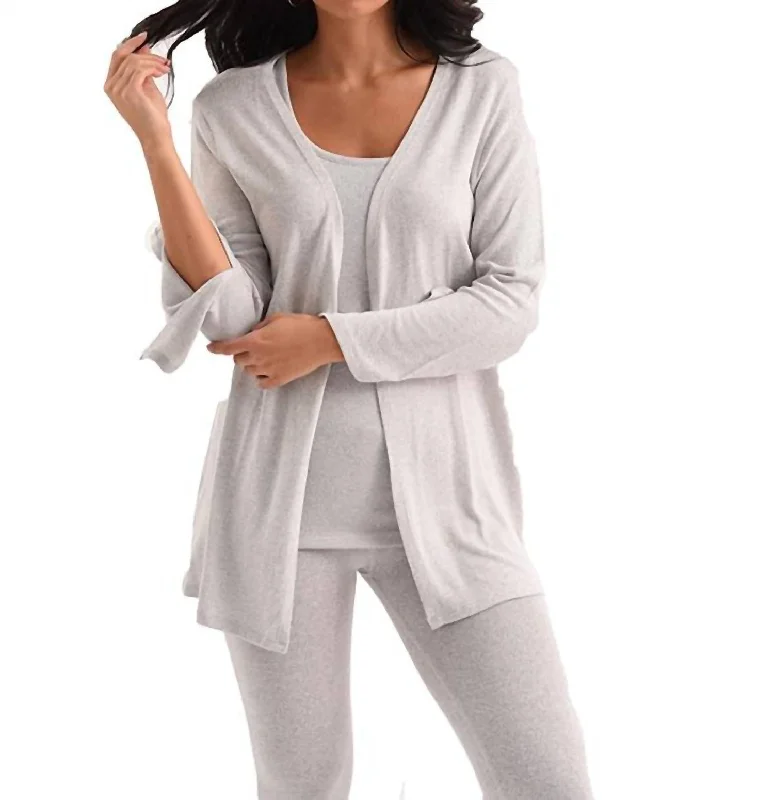 Midi - Length Women's Shetland Wool Sweater Dresses in Traditional PatternsJane Long Sleeve Kashmira Cardigan In Gray Midi - Length Women's Shetland Wool Sweater Dresses in Traditional PatternsJane Long Sleeve Kashmira Cardigan In Gray