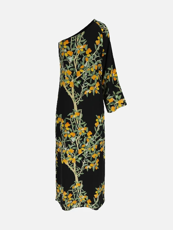 Halter Neck Women Dress to Show Off the Shoulders and NecklineLola Dress in Kumquat Black Halter Neck Women Dress to Show Off the Shoulders and NecklineLola Dress in Kumquat Black