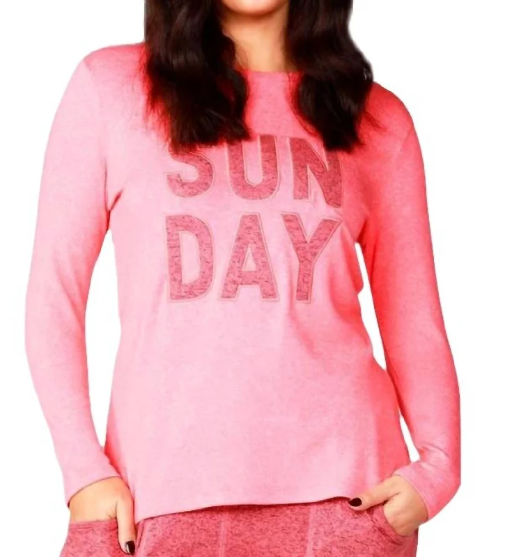 Short Sleeve Women's Cashmere Sweater Dresses in Pastel HuesLong Sleeve Sunday Crew Top In Coral Short Sleeve Women's Cashmere Sweater Dresses in Pastel HuesLong Sleeve Sunday Crew Top In Coral