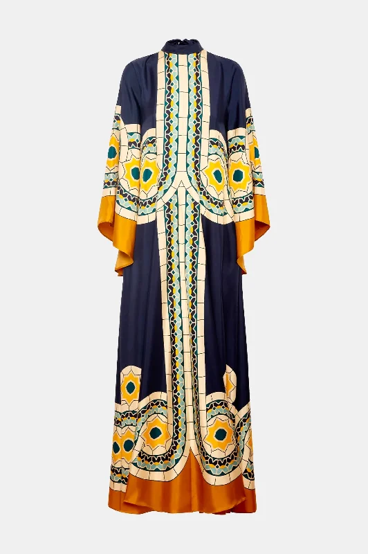 Shift Women Dress with a Simple and Classic Design for Everyday WearMagnifico Silk Dress in Mudejar Placee Shift Women Dress with a Simple and Classic Design for Everyday WearMagnifico Silk Dress in Mudejar Placee