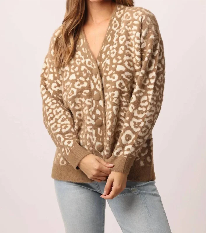 Plus Size Women's Long Sleeve Cable Knit Sweater DressesMakie Sweater in Two-Tone Animal Plus Size Women's Long Sleeve Cable Knit Sweater DressesMakie Sweater in Two-Tone Animal