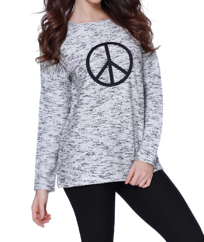 Sleeveless Women's Silk Blend Sweater Dresses for a Sophisticated LookPeace Pullover In Blackwhite (A/s) Sleeveless Women's Silk Blend Sweater Dresses for a Sophisticated LookPeace Pullover In Blackwhite (A/s)