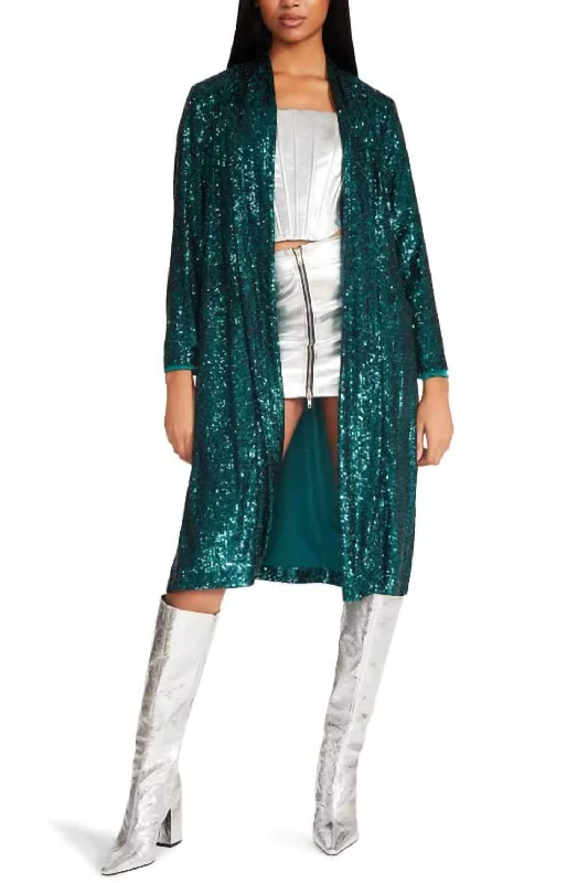 Mini - Length Women's Chunky Knit Sweater Dresses in Bold HuesShow Stopper Duster Cardigan in Teal Mini - Length Women's Chunky Knit Sweater Dresses in Bold HuesShow Stopper Duster Cardigan in Teal