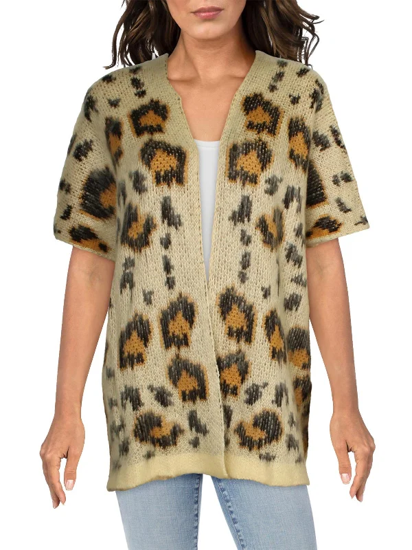 V - Neck Women's Ribbed Sweater Dresses with Belt for a Defined WaistWomens Animal Print Open Front Cardigan Sweater V - Neck Women's Ribbed Sweater Dresses with Belt for a Defined WaistWomens Animal Print Open Front Cardigan Sweater
