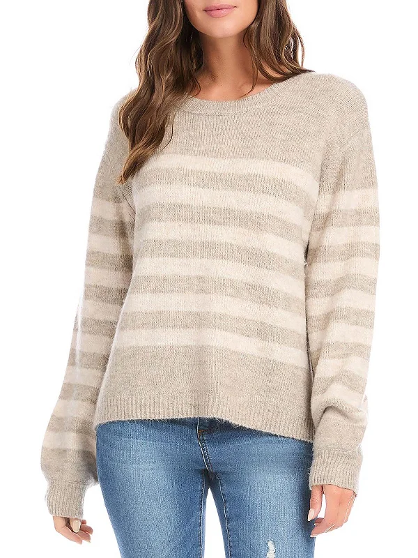 Mini - Length Women's Chunky Knit Sweater Dresses in Bold HuesWomens Striped Knit Crewneck Sweater Mini - Length Women's Chunky Knit Sweater Dresses in Bold HuesWomens Striped Knit Crewneck Sweater