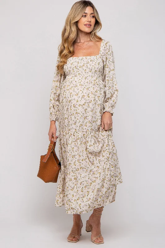 Ball Gown Women Dress with a Full Skirt for a Princess - like Look Ball Gown Women Dress with a Full Skirt for a Princess - like Look Cream Floral Smocked Long Sleeve Maternity Maxi Dress Ball Gown Women Dress with a Full Skirt for a Princess - like Look Ball Gown Women Dress with a Full Skirt for a Princess - like Look Cream Floral Smocked Long Sleeve Maternity Maxi Dress