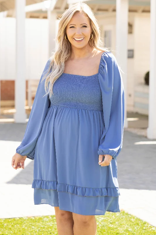 Mermaid - Style Women Dress with a Fitted Silhouette for Special Occasions Mermaid - Style Women Dress with a Fitted Silhouette for Special Occasions Don't Stop Dancing With Me Dress, Denim Mermaid - Style Women Dress with a Fitted Silhouette for Special Occasions Mermaid - Style Women Dress with a Fitted Silhouette for Special Occasions Don't Stop Dancing With Me Dress, Denim