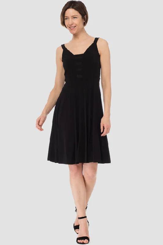 Wrap - Style Women Dress with Adjustable Fit for All Body Types Wrap - Style Women Dress with Adjustable Fit for All Body Types Joseph Ribkoff Black Dress Sleeveless Wrap - Style Women Dress with Adjustable Fit for All Body Types Wrap - Style Women Dress with Adjustable Fit for All Body Types Joseph Ribkoff Black Dress Sleeveless