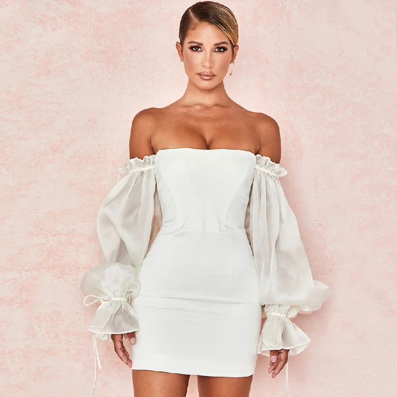 Strapless Women Dress with a Built - in Bra for Comfort and Support Strapless Women Dress with a Built - in Bra for Comfort and Support Cute Off Shoulder Puff Sleeve Bodycon Party Mini Dress - White Strapless Women Dress with a Built - in Bra for Comfort and Support Strapless Women Dress with a Built - in Bra for Comfort and Support Cute Off Shoulder Puff Sleeve Bodycon Party Mini Dress - White