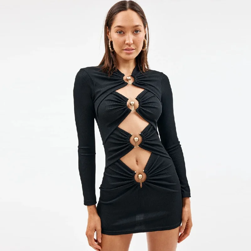 Sleeveless Women Dress in Bright Colors for Summer Parties Sleeveless Women Dress in Bright Colors for Summer Parties Long Sleeve Bandage Party Mini Dress - Black Sleeveless Women Dress in Bright Colors for Summer Parties Sleeveless Women Dress in Bright Colors for Summer Parties Long Sleeve Bandage Party Mini Dress - Black