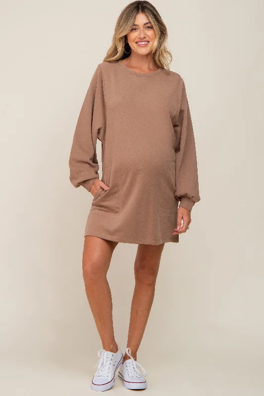 Halter Neck Women Dress to Show Off the Shoulders and Neckline Halter Neck Women Dress to Show Off the Shoulders and Neckline Mocha Ultra Soft Maternity Sweatshirt Dress Halter Neck Women Dress to Show Off the Shoulders and Neckline Halter Neck Women Dress to Show Off the Shoulders and Neckline Mocha Ultra Soft Maternity Sweatshirt Dress