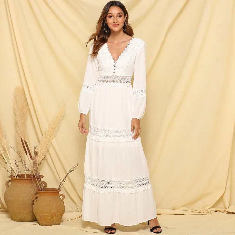 Maxi Women Dress with Floral Print for a Bohemian Vibe Maxi Women Dress with Floral Print for a Bohemian Vibe BerriesJam - 2024 Patchwork Lace Chiffon Ruffle Maxi Dress Maxi Women Dress with Floral Print for a Bohemian Vibe Maxi Women Dress with Floral Print for a Bohemian Vibe BerriesJam - 2024 Patchwork Lace Chiffon Ruffle Maxi Dress
