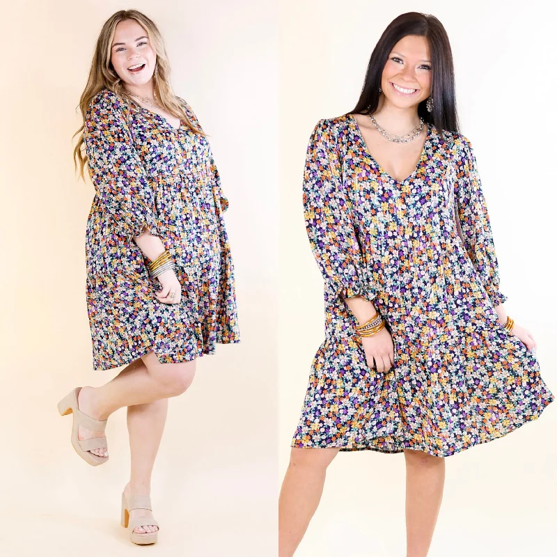 Long - Sleeve Women Dress in Velvet for a Luxurious Winter Look Long - Sleeve Women Dress in Velvet for a Luxurious Winter Look Pretty Personality Tiered Floral Dress in Navy Blue Long - Sleeve Women Dress in Velvet for a Luxurious Winter Look Long - Sleeve Women Dress in Velvet for a Luxurious Winter Look Pretty Personality Tiered Floral Dress in Navy Blue