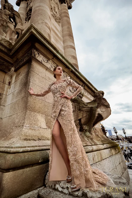 Ball Gown Women Dress with a Full Skirt for a Princess - like Look Ball Gown Women Dress with a Full Skirt for a Princess - like Look Terani Couture 242GL3219