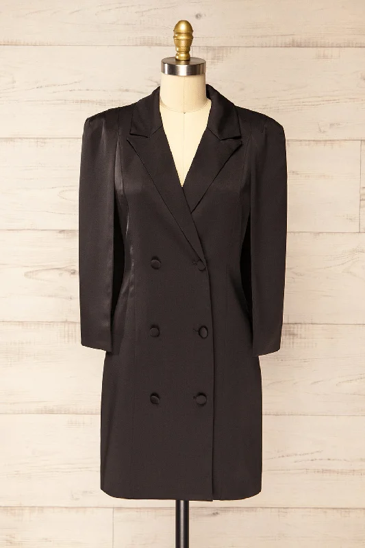 High - low midi dresses with geometric patterns for a modern partyCharlene Black | Cape Blazer Dress High - low midi dresses with geometric patterns for a modern partyCharlene Black | Cape Blazer Dress