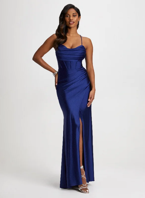 Midi dresses with animal prints for a bold and confident appearanceDraped Corset-Style Dress Midi dresses with animal prints for a bold and confident appearanceDraped Corset-Style Dress