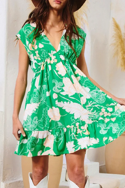 Midi dresses with ruched bodices for a feminine and fitted feelFloral Sleeveless V-Neck Mini Dress Midi dresses with ruched bodices for a feminine and fitted feelFloral Sleeveless V-Neck Mini Dress