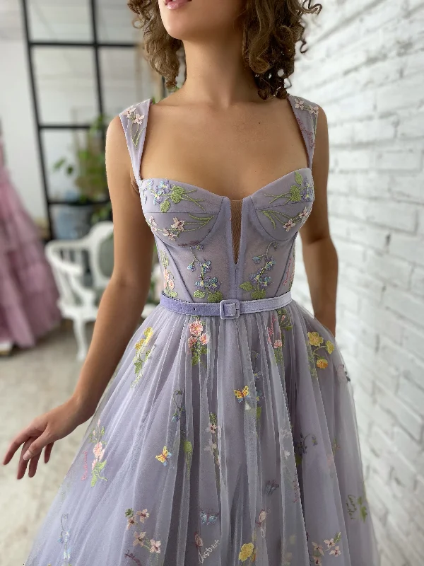 Wrap - style midi dresses in silk for a sophisticated office lookViolet Blooms Terrace Dress Wrap - style midi dresses in silk for a sophisticated office lookViolet Blooms Terrace Dress