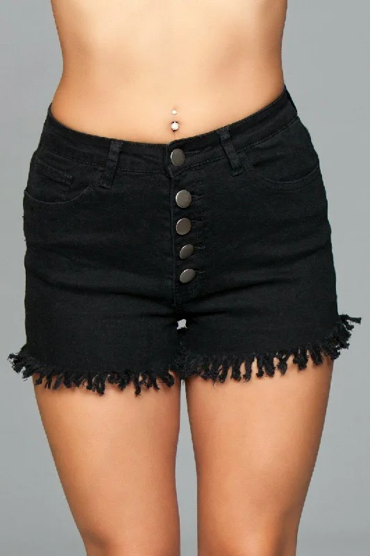 Plus Size Women's Denim Shorts with Embroidered Flowers in Light Blue for a Feminine TouchFringed Denim Shorts Plus Size Women's Denim Shorts with Embroidered Flowers in Light Blue for a Feminine TouchFringed Denim Shorts