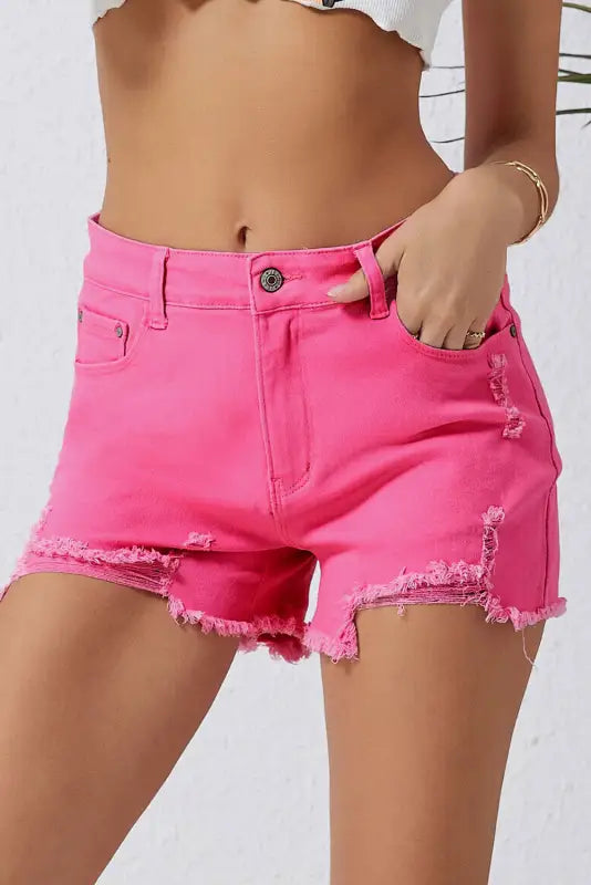 Women's Printed Floral Linen Shorts in Pastel Colors for a Summer Beach OutfitDistressed Denim Shorts - Slim Fit Rose Women's Printed Floral Linen Shorts in Pastel Colors for a Summer Beach OutfitDistressed Denim Shorts - Slim Fit Rose
