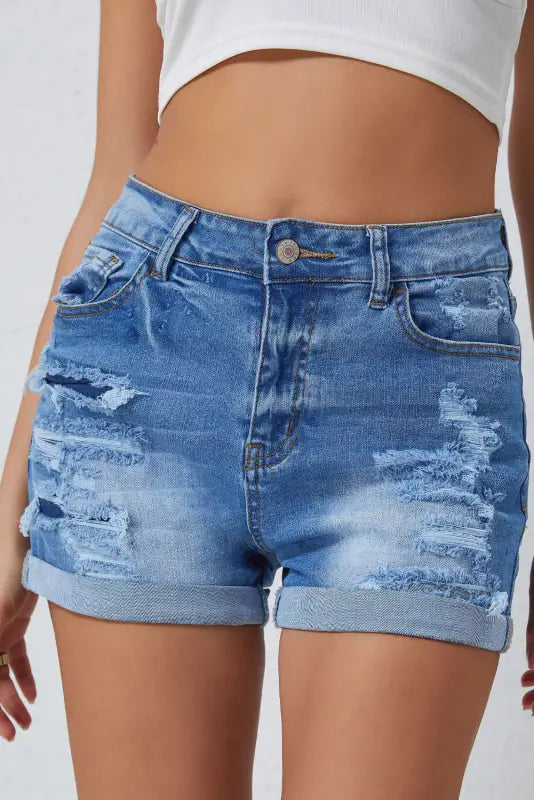 Women's Printed Animal Print Shorts in Brown and Black for a Bold and Fashion - Forward AppearanceVintage Distressed Denim Shorts Women's Printed Animal Print Shorts in Brown and Black for a Bold and Fashion - Forward AppearanceVintage Distressed Denim Shorts