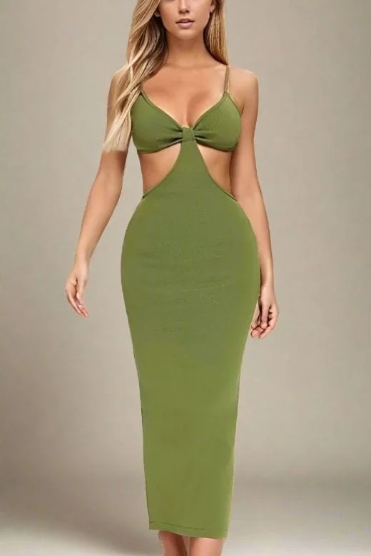 Cotton maxi dresses for a comfortable and everyday - wear optionAria Bodycon Day Maxi Dress - Emerald Green Cotton maxi dresses for a comfortable and everyday - wear optionAria Bodycon Day Maxi Dress - Emerald Green