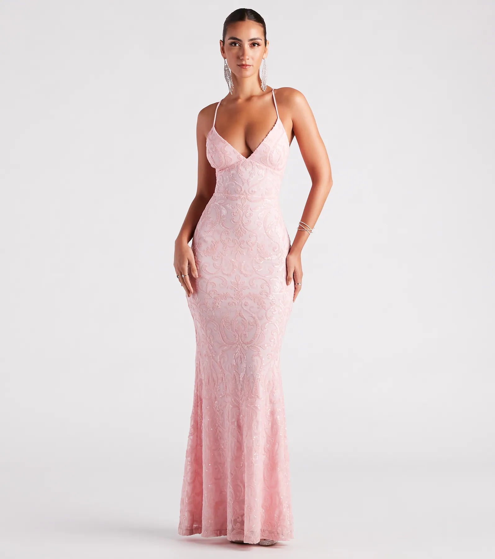Maxi dresses with an empire waist for a flattering fit on all body typesBethanie Formal Sequin V-Neck Mermaid Dress Maxi dresses with an empire waist for a flattering fit on all body typesBethanie Formal Sequin V-Neck Mermaid Dress