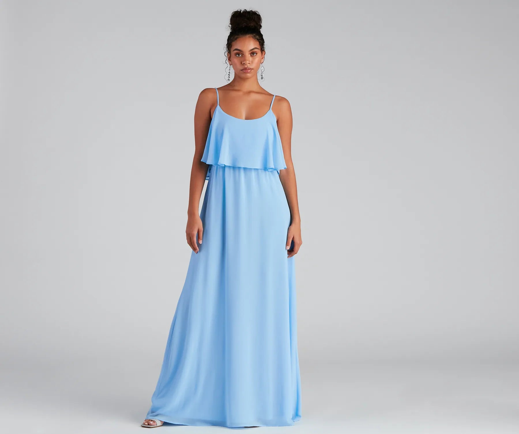 Denim maxi dresses with frayed hems for a casual lookMailyn Chiffon Ruffled Formal Dress Denim maxi dresses with frayed hems for a casual lookMailyn Chiffon Ruffled Formal Dress