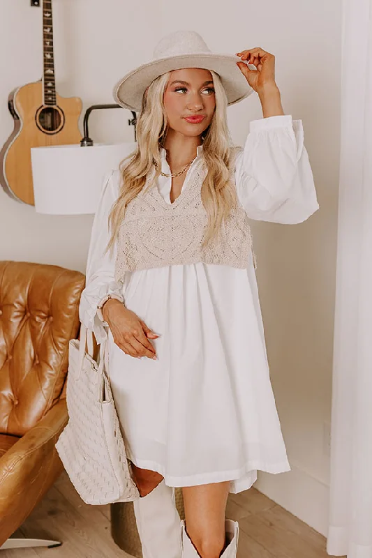 Mini dresses with ribbed textures for a unique appearanceBoho Belle Two Piece Mini Dress in White Mini dresses with ribbed textures for a unique appearanceBoho Belle Two Piece Mini Dress in White