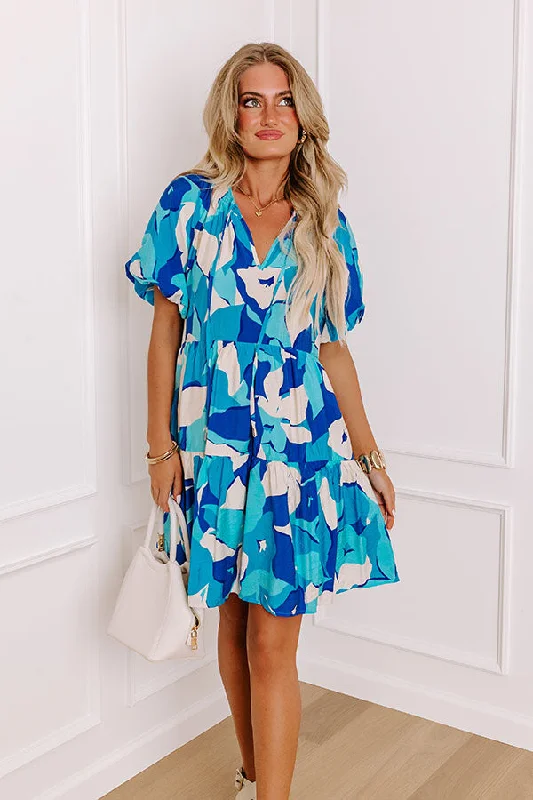 Mini dresses with pom - pom trims for a playful feelCity Escape Mini Dress in Royal Blue Mini dresses with pom - pom trims for a playful feelCity Escape Mini Dress in Royal Blue