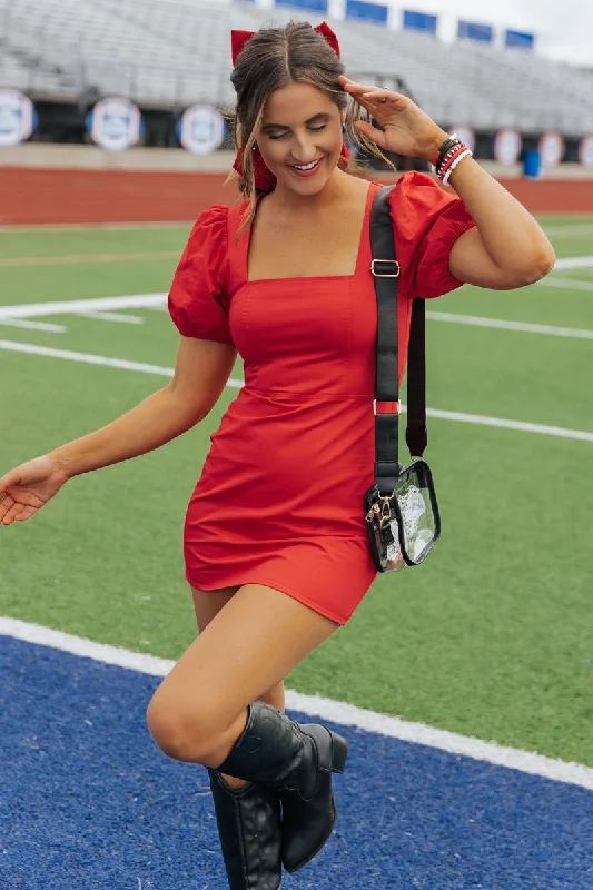 Mini dresses with pocket details for added functionalityGame Day Ready Mini Dress - Red - FINAL SALE Mini dresses with pocket details for added functionalityGame Day Ready Mini Dress - Red - FINAL SALE