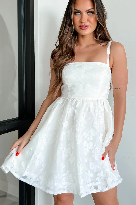 Mini dresses with asymmetric hems for a fashion - forward lookMy Serenity Floral Mini Dress (Ivory) Mini dresses with asymmetric hems for a fashion - forward lookMy Serenity Floral Mini Dress (Ivory)