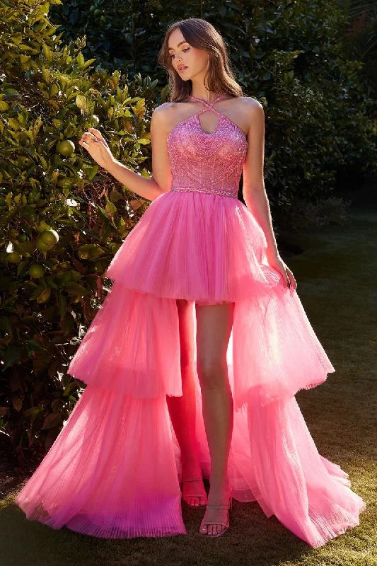 Cocktail dresses with cold - shoulder designs in a lightweight fabricAndrea & Leo A1239 High Low Beaded Formal Prom Dress Cocktail dresses with cold - shoulder designs in a lightweight fabricAndrea & Leo A1239 High Low Beaded Formal Prom Dress
