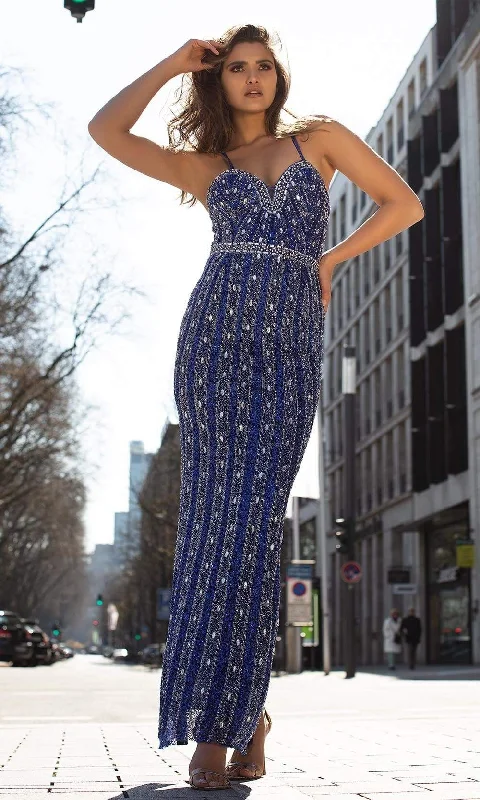 Prom dresses with cold - shoulder cutouts and satin bows for a trendy lookChic and Holland - AN1484 Embellished Sweetheart Sheath Dress Prom dresses with cold - shoulder cutouts and satin bows for a trendy lookChic and Holland - AN1484 Embellished Sweetheart Sheath Dress
