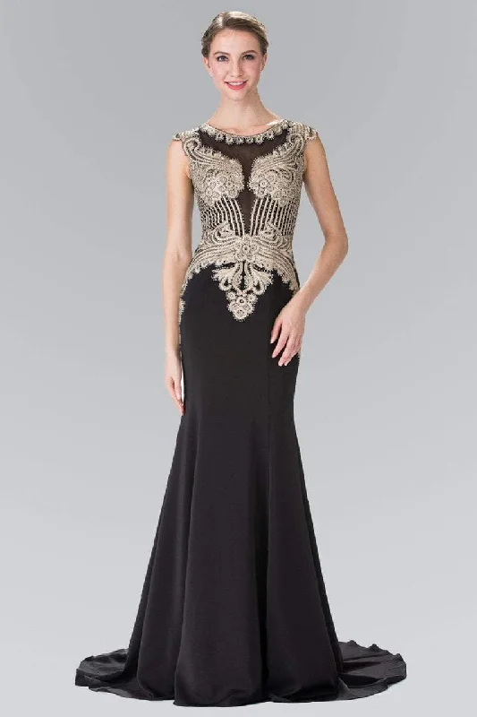 Formal dresses with side - slit pockets and beaded accents for a practical and stylish formal eventElizabeth K - Gold Toned Embroidered Beaded Bodice Gown GL1461 Formal dresses with side - slit pockets and beaded accents for a practical and stylish formal eventElizabeth K - Gold Toned Embroidered Beaded Bodice Gown GL1461