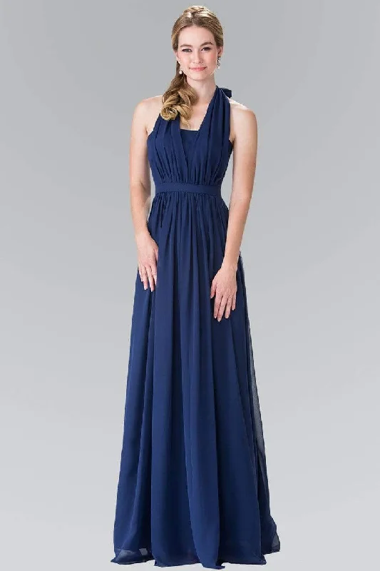 Long - sleeved formal dresses in velvet for a winter formal eventElizabeth K - GL2362 Long Chiffon Halter Dress Long - sleeved formal dresses in velvet for a winter formal eventElizabeth K - GL2362 Long Chiffon Halter Dress