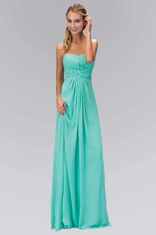 Prom dresses with one - shoulder designs and feather accents for a bold statementElizabeth K - GL2068 Pleated Sweetheart Chiffon A-line Dress Prom dresses with one - shoulder designs and feather accents for a bold statementElizabeth K - GL2068 Pleated Sweetheart Chiffon A-line Dress